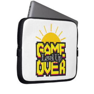 Game Over, Revive retro games with, level up Laptop Sleeve