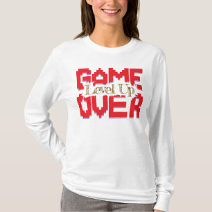 Game Over, Revive Vintage Games and Level Up T-Shirt