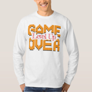 Game Over, Revive Vintage Games and Level Up T-Shirt