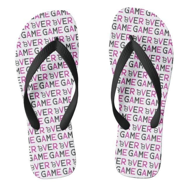 Game over ring wedding flip flops (Footbed)