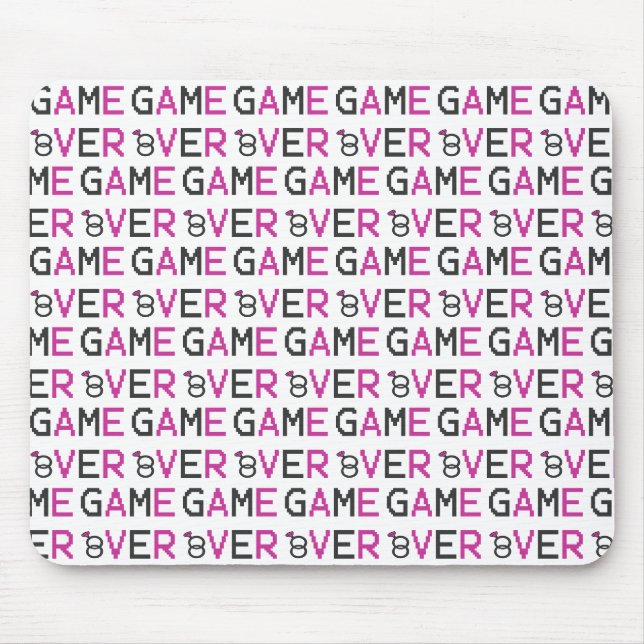 Game over ring wedding mouse mat (Front)