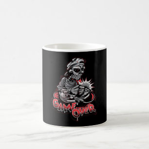Game Over Skull Coffee Mug