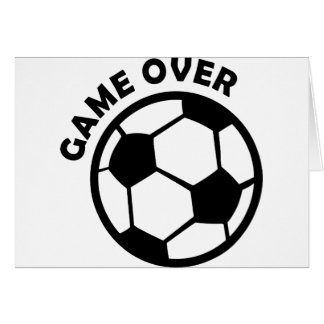 game over soccer ball