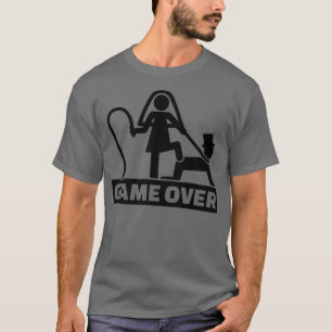 Game Over Stag Party FunnyBride Groom T-Shirt