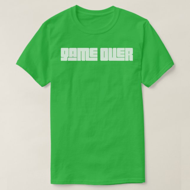 Game Over Typography T-Shirt (Design Front)