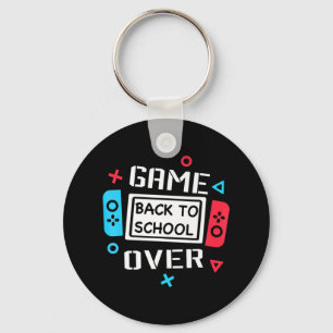 Game Over Video Game Gaming Gamer Back To School S Key Ring