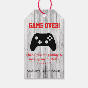 Game Over... Video Game Thank You  Favour Tag