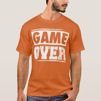 Game Over Vintage Retro Video Games Gaming arcade  T-Shirt