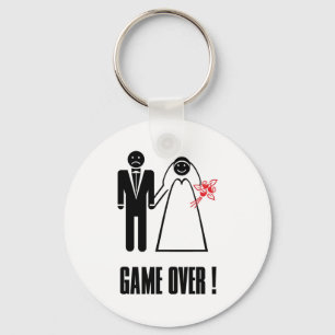 GAME OVER Wedding Keychain