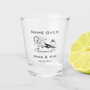 Game Over Wedding Shot Glass