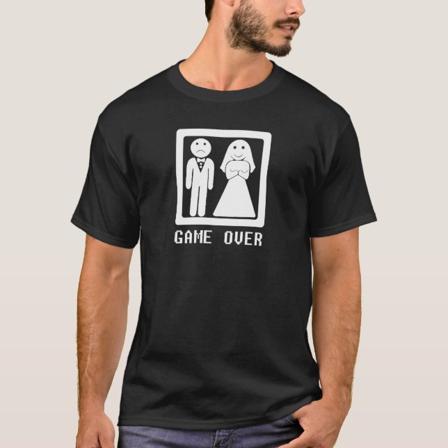 Game Over - White T-Shirt (Front)