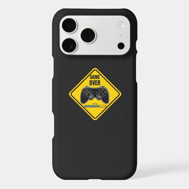 Game Over Yellow iPhone Case (Back)