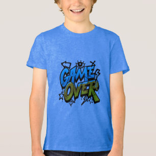 Game Over Youth Gamer T-Shirt Tri-Blend Shirt
