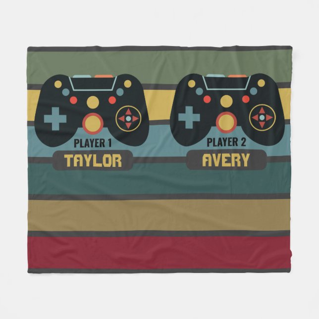 Game Players Fleece Blanket (Front (Horizontal))