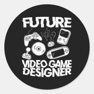 Game Programming Future Video Game Designer Games Classic Round Sticker