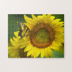 Game Puzzle-Butterfly Sunflowers Jigsaw Puzzle