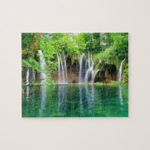 Game Puzzle-Waterfall Scene Jigsaw Puzzle