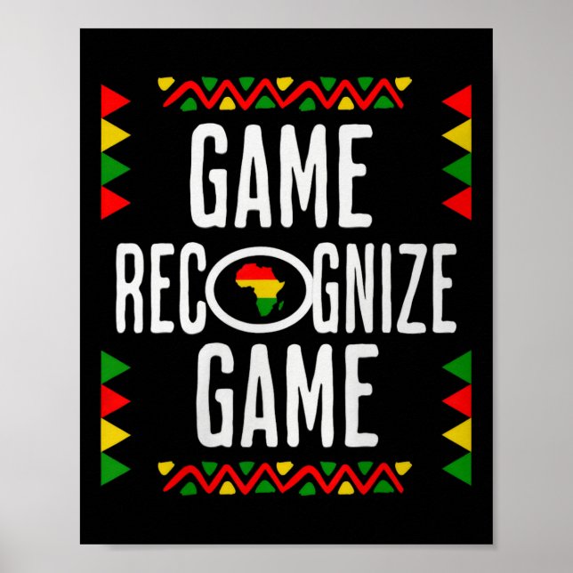Game Recognise Game Africa  Poster (Front)
