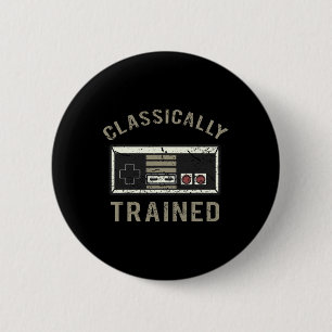 Game Retro Vintage Distressed 3 6 Cm Round Badge