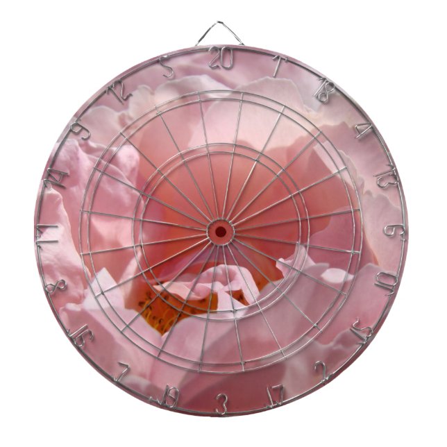 Game Room Decorative Dart Boards Pink Rose (Front)