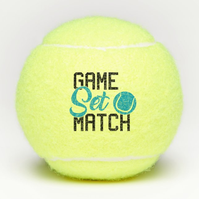 Game Set Match Tennis Balls (Front)