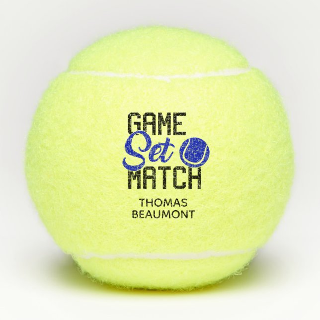 Game Set Match Tennis Balls (Front)