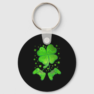Game Shamrock St Patricks Day Gamer Boys Men Key Ring