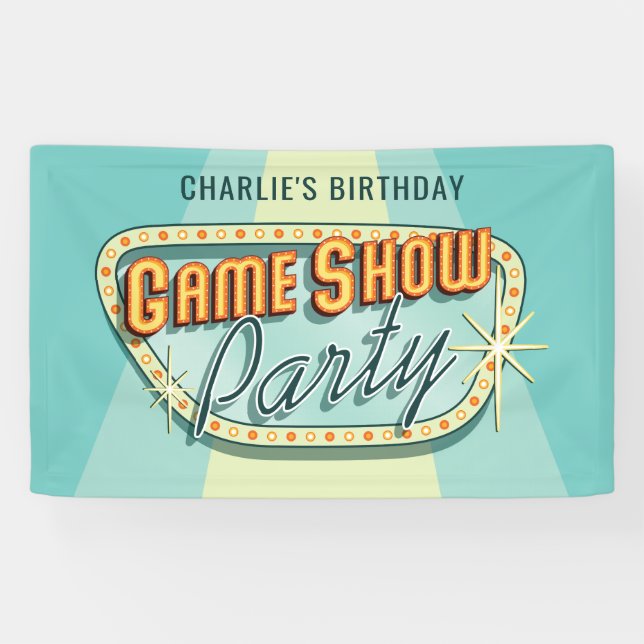 Game Show Party Banner (Horizontal)
