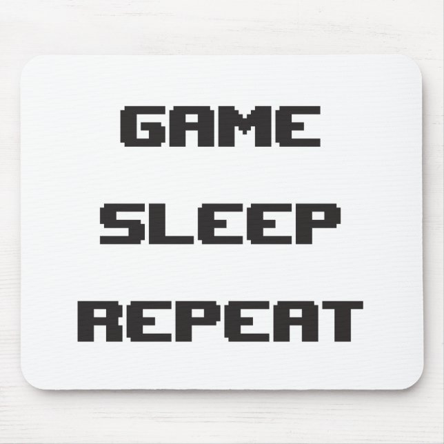 Game Sleep Repeat Mouspad Mouse Mat (Front)