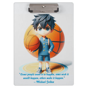 Game Time – 3D Anime Basketball Clipboard