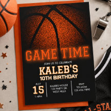 Game Time Basketball Birthday, Sports Birthday