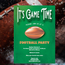 Game Time Football Party