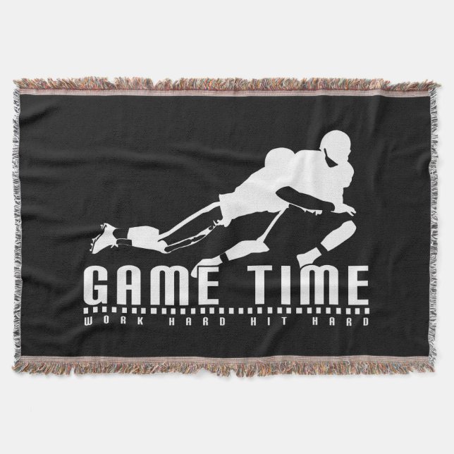 Game Time - Tackle Throw Blanket (Front)