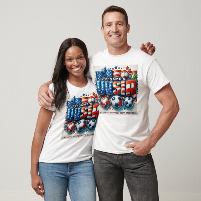GAME USA WORLD CUP ON WHITE  T-Shirt (Unisex)