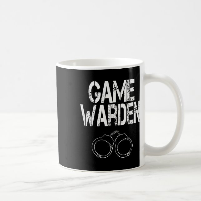 Game Warden Handcuffs Lazy Halloween Costume  Coffee Mug (Right)