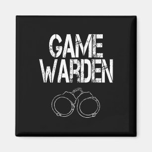 Game Warden Handcuffs Lazy Halloween Costume  Magnet