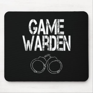 Game Warden Handcuffs Lazy Halloween Costume  Mouse Mat