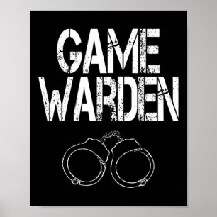 Game Warden Handcuffs Lazy Halloween Costume  Poster