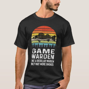 Game Warden Retro Vintage Fish Wildlife Conservati T-Shirt