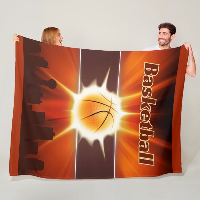 Game-Winning Basketball Energy Of The Court MVP Fleece Blanket (In Situ)