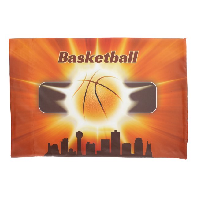 Game-Winning Basketball Energy Of The Court MVP Pillowcase (Front)