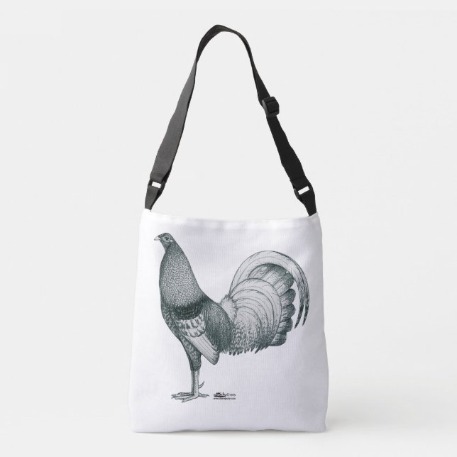 Gamecock Crele or Dom Crossbody Bag (Back)