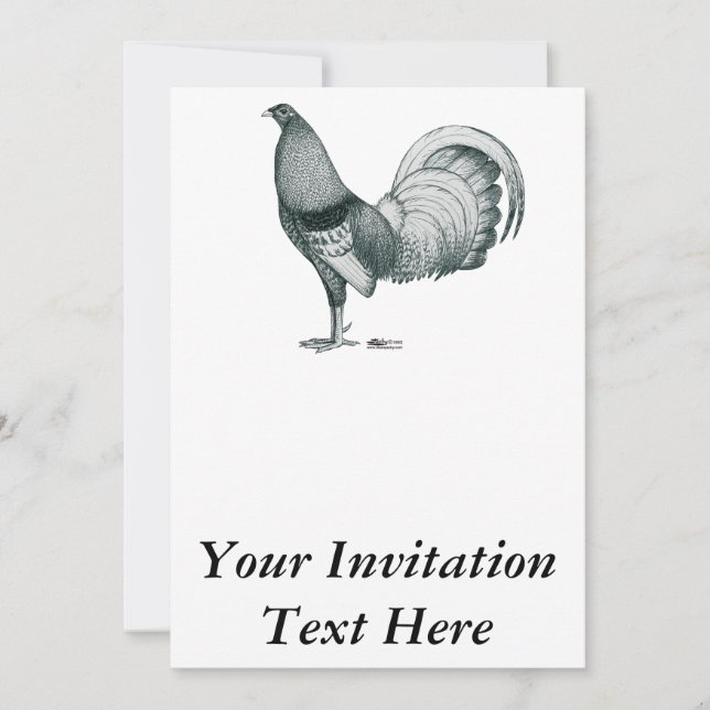 Gamecock Crele or Dom Invitation (Front)