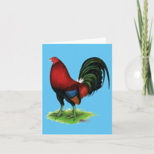 Gamecock:  Dark Red Holiday Card