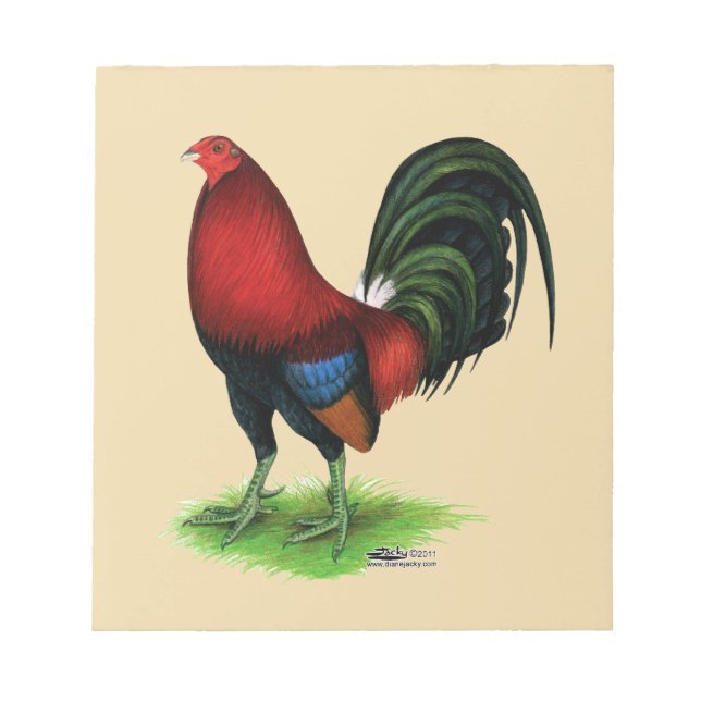 Gamecock:  Dark Red Notepad (Front)