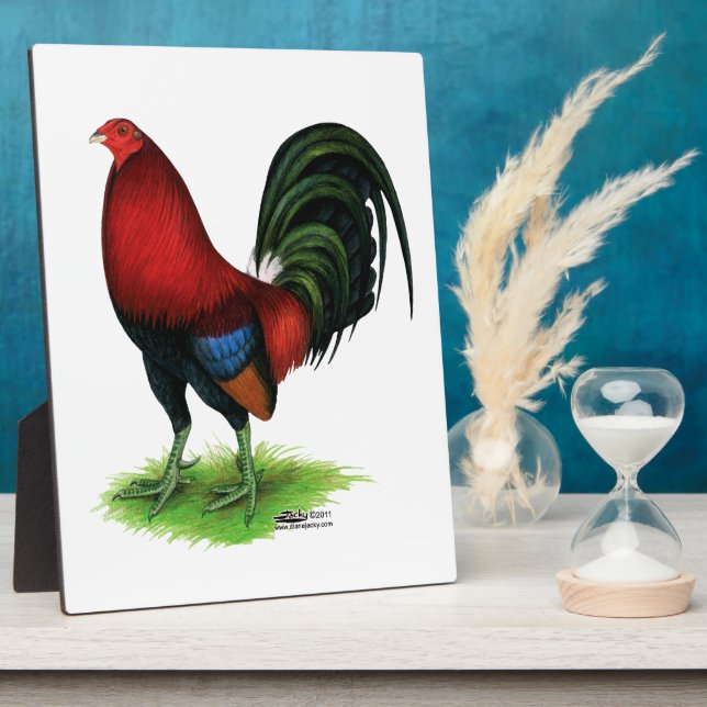 Gamecock:  Dark Red Plaque (Side)