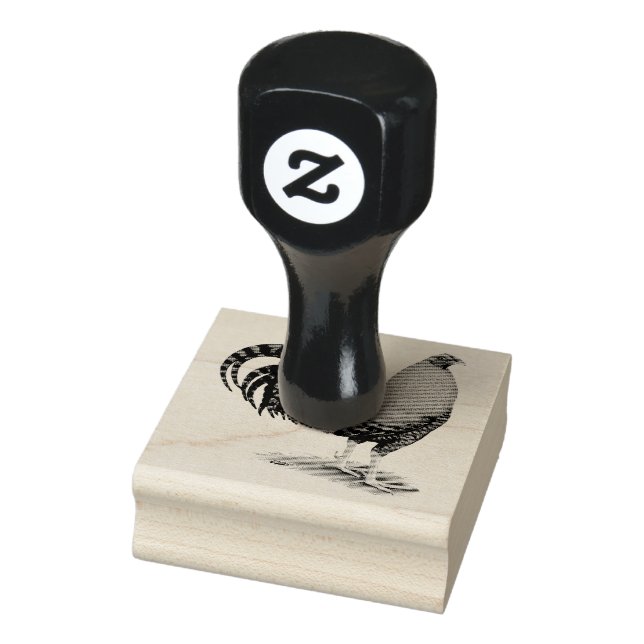 Gamecock:  Dom or Crele Rubber Stamp (Stamp)