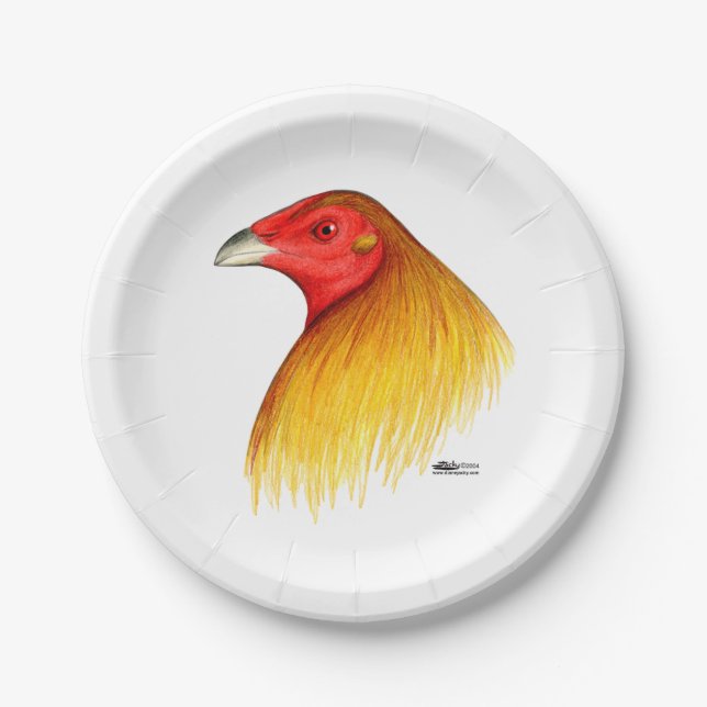 Gamecock Dubbed Paper Plate (Front)