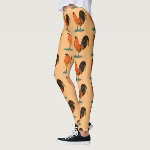 Gamecock Ginger Red Rooster Leggings