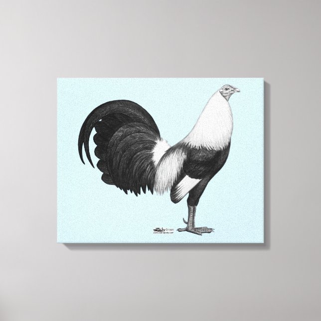 Gamecock Grey Duckwing Canvas Print (Front)